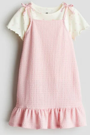 H&M Zweiteiler mit Shirt und Kleid - Rosa - Kinder