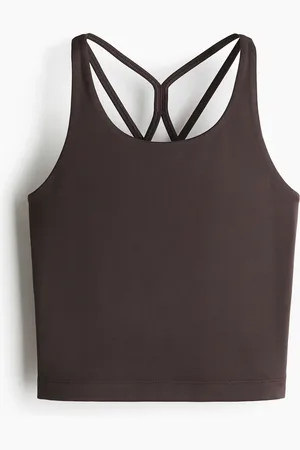 H&M Sport-Trägertop mit SoftMove - Braun - Kinder