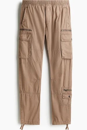 H&M Cargohose aus Twill in Regular Fit - Braun - Herren