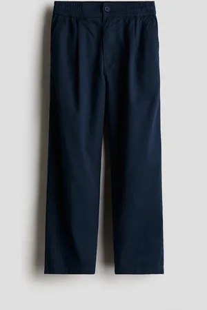 H&M Baumwollchino in Loose Fit - Blau - Kinder