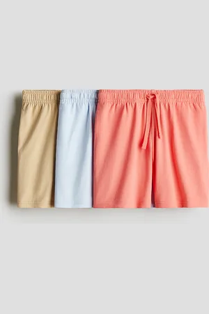 H&M 3er-Pack Jerseyshorts - Rot - Kinder