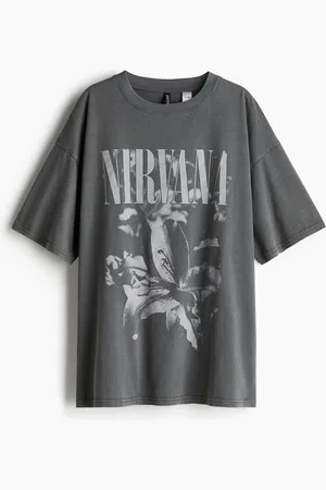 H&M Oversized T-Shirt mit Print - - Damen