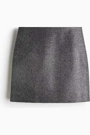 H&M Minirock aus Wollmix - - Damen