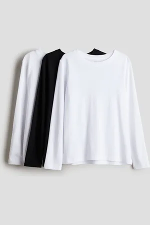 H&M 3er-Pack Langarm-T-Shirts - Weiß - Kinder