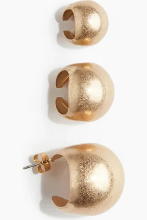 H&M 3er-Pack Ear Cuffs und Ohrringe - Gelb - Damen