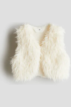 H&M Flauschige Weste - Weiß - Kinder