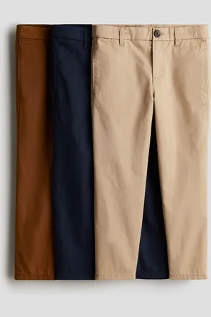 H&M 3er-Pack Chinos aus Baumwolltwill - - Kinder