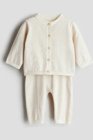 H&M 2-teiliges Feinstrickset - Weiß - Kinder