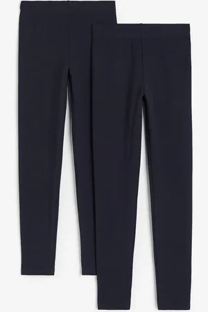 H&M 2er-Pack Baumwollleggings - Blau - Kinder