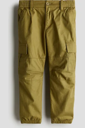 H&M Cargojoggers aus Twill - Grün - Kinder