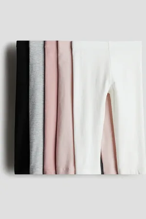 H&M 5er-Pack Leggings in 3/4-Länge - Rosa - Kinder