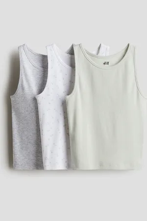 H&M 3er-Pack Baumwoll-Tanktops - Türkis - Kinder