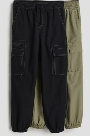 H&M 2er-Pack Cargohosen Loose Fit - - Kinder
