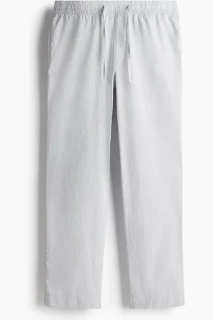 H&M Popelinehose in Relaxed Fit - Weiß - Herren