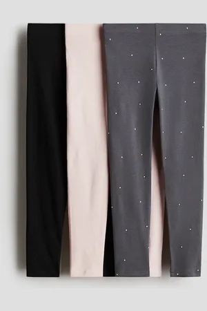H&M 3er-Pack Jerseyleggings - Rosa - Kinder