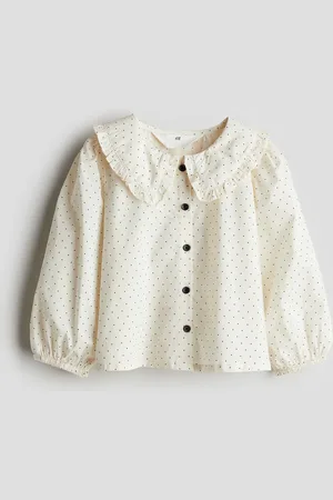 H&M Baumwollbluse mit Kragen - - Kinder