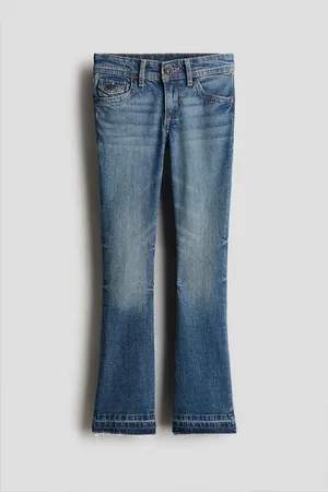 H&M Flared Leg Low Jeans - Blau - Kinder
