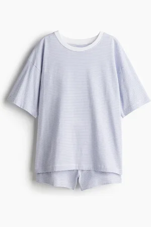 H&M Bedruckter Pyjama - Weiß - Damen