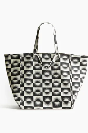 H&M Strandtasche aus Canvas - - Damen