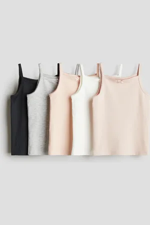H&M 5er-Pack Jersey-Tanktops - - Kinder