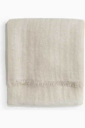 H&M Leinenschal - Braun - Damen