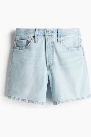 H&M 505 Mid Thigh Short Lw - Blau - Damen