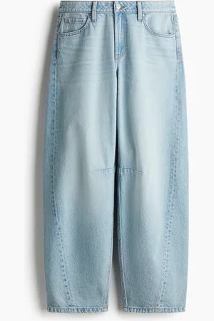 H&M Barrel Regular Jeans - Blau - Damen