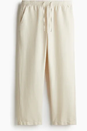 H&M Hose aus Leinen in Relaxed Fit - Weiß - Herren