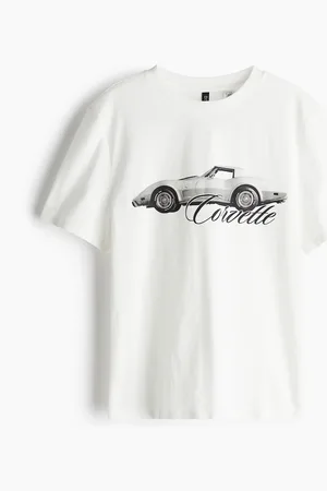 H&M T-Shirt mit Print - Weiß - Damen