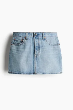 H&M Icon Skirt Front And Center - Blau - Damen