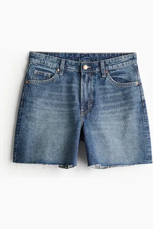 H&M Bermuda High Jeansshorts - Blau - Damen
