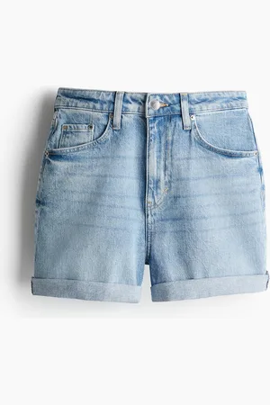 H&M Mom Ultra High Jeansshorts - Blau - Damen