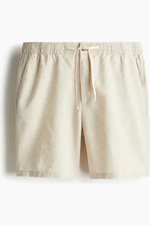H&M Shorts aus Leinenmix in Regular Fit - Weiß - Herren