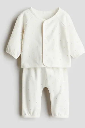 H&M 2-teiliges Set aus superweichem Baumwolljersey - Weiß - Kinder