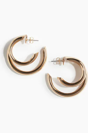 H&M Doppelte Hoop-Ohrringe - Gelb - Damen
