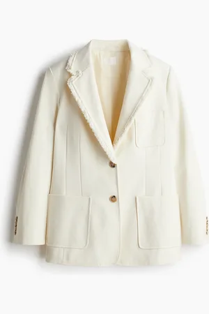 H&M Blazer mit Fransenkanten - - Damen