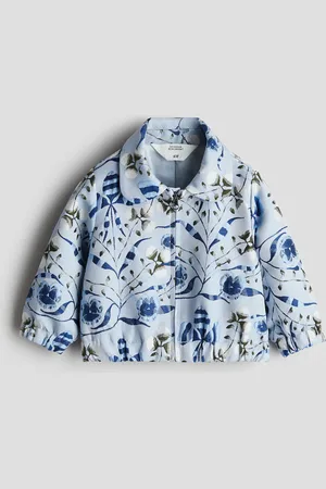 H&M Gemusterte Jacke aus Jacquardstoff - Blau - Kinder