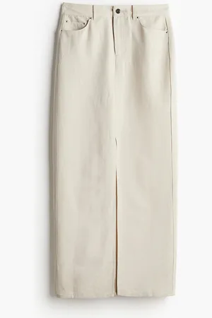H&M Langer Rock aus Leinenmix - - Damen