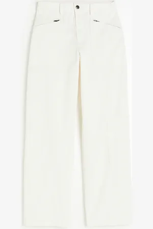 H&M Cargohose aus Twill - Weiß - Damen