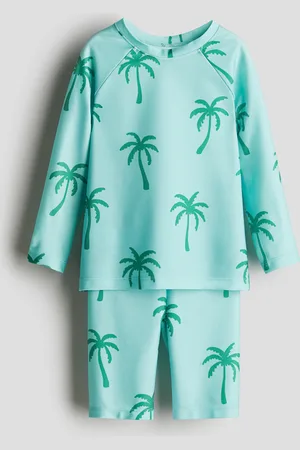 H&M Badeset mit UPF 50 - Türkis - Kinder