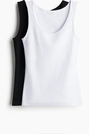 H&M MAMA 2er-Pack Tanktops mit Stillfunktion - Weiß - Damen