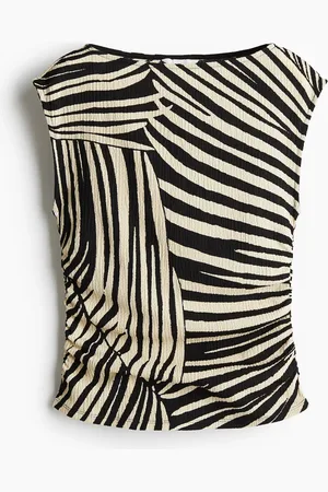 H&M Jerseytop mit Struktur - - Damen