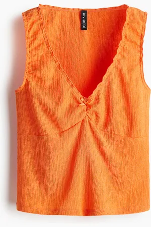H&M Tanktop aus Crinkle-Jersey - - Damen