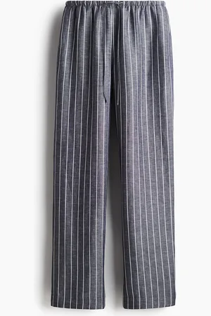 H&M Gerade Hose aus Leinenmix - Blau - Damen
