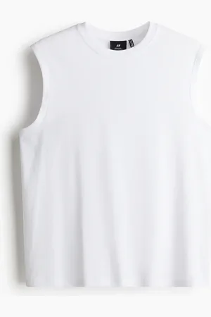 H&M COOLMAX Tanktop in Regular Fit - Weiß - Herren