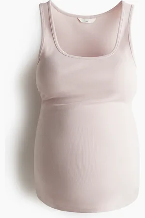 H&M MAMA Geripptes Tanktop - Rosa - Damen
