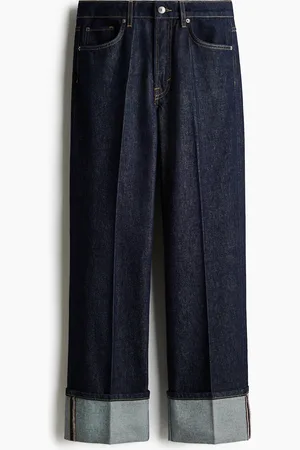 H&M Straight Regular Jeans - Blau - Damen