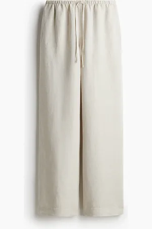 H&M Gerade Hose aus Leinenmix - - Damen