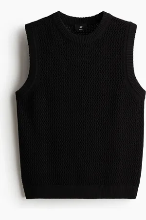 H&M Pointellestrick-Tanktop in Regular Fit - - Herren