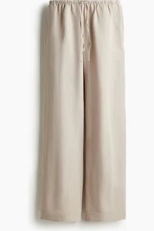 H&M Gerade Hose aus Leinenmix - Braun - Damen